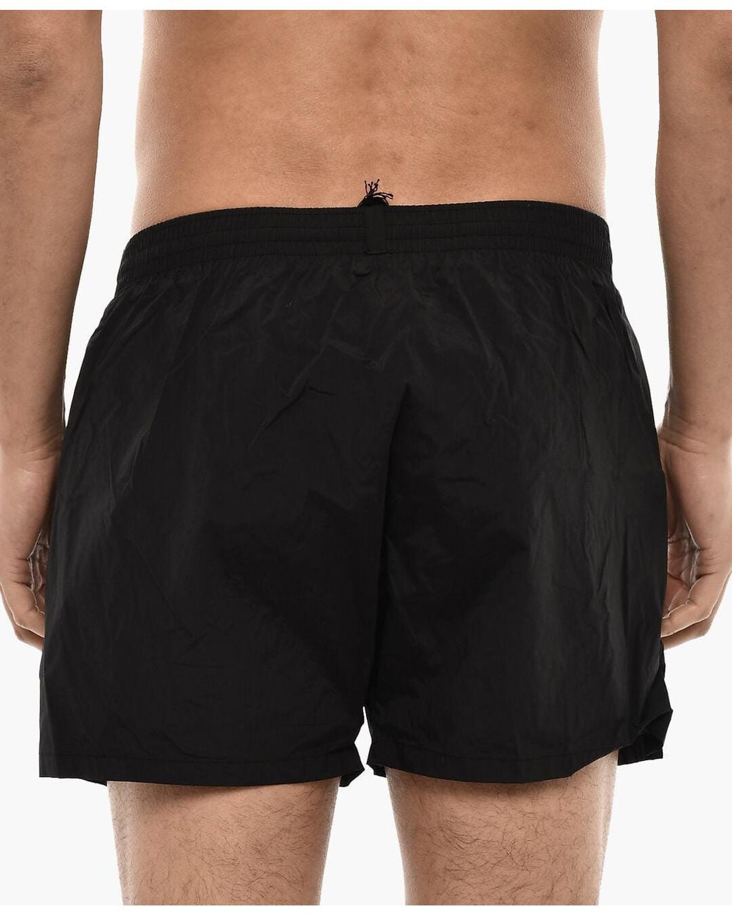 DSquared² Black X Pac- Logo-Print Swim Shorts for men