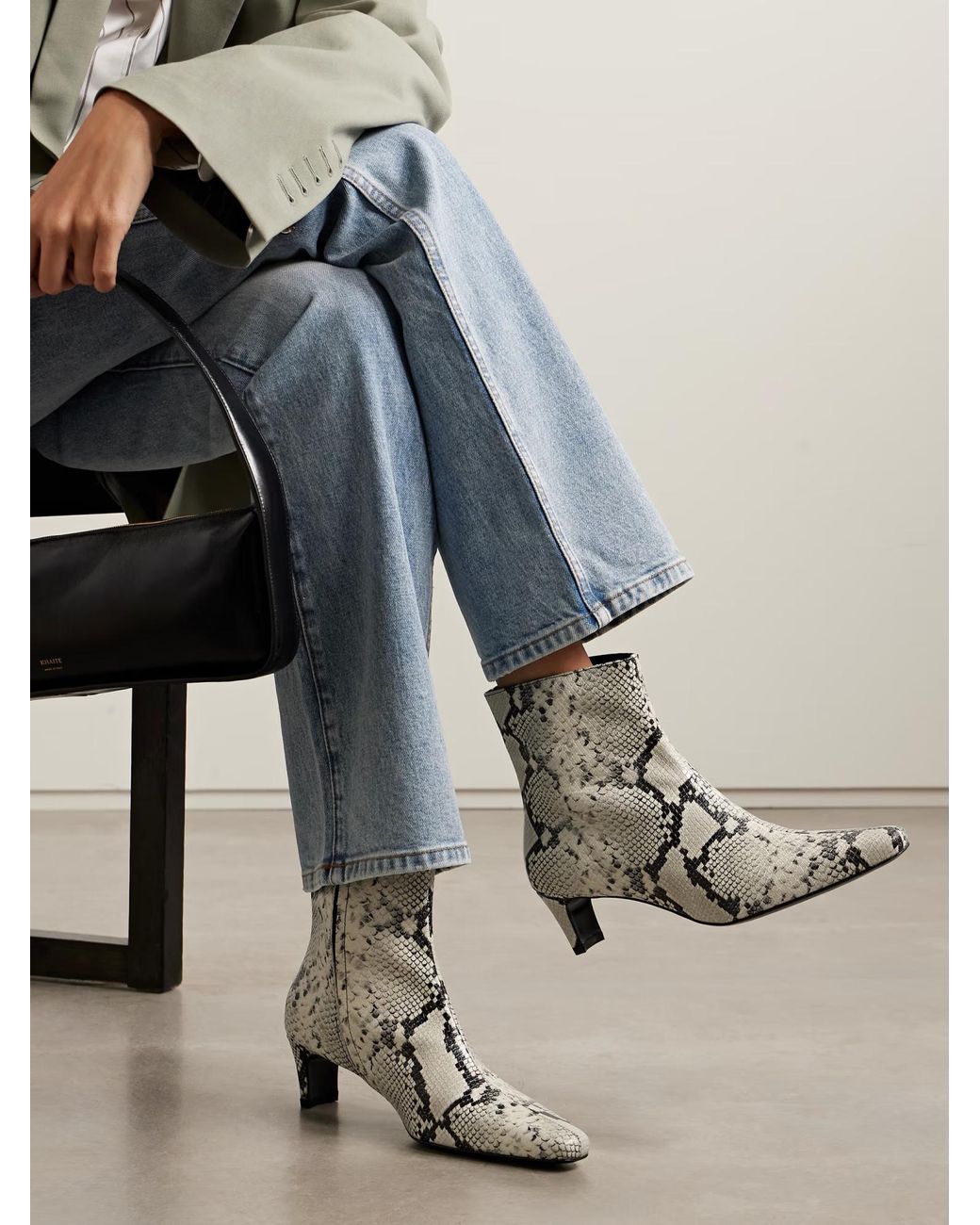Staud Natural Wally Ankle Boots