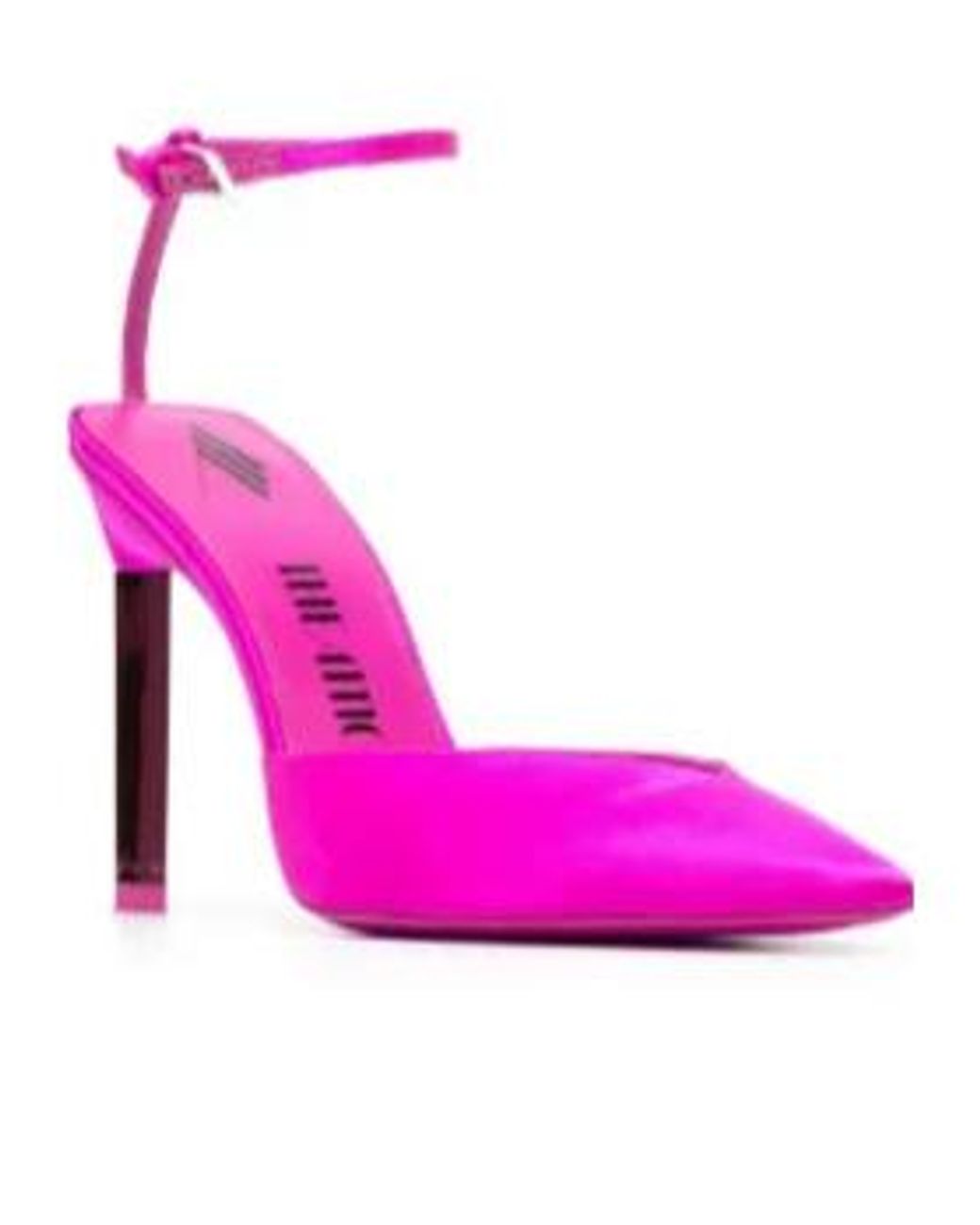 The Attico Pink Satin High Heels