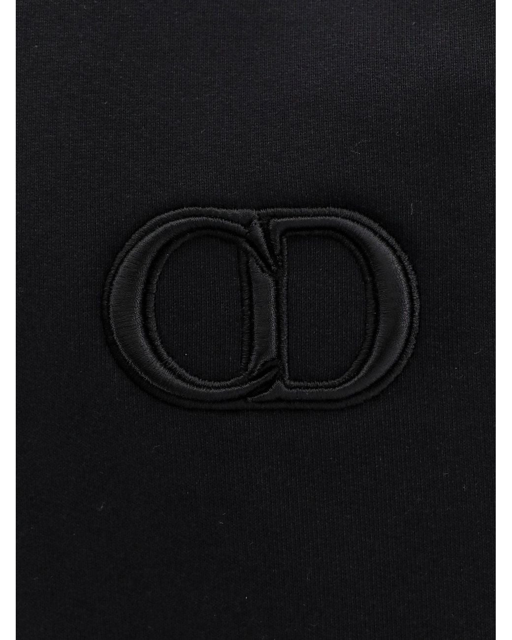 Dior Black Homme Cd Icon Drawstring Hoodie for men