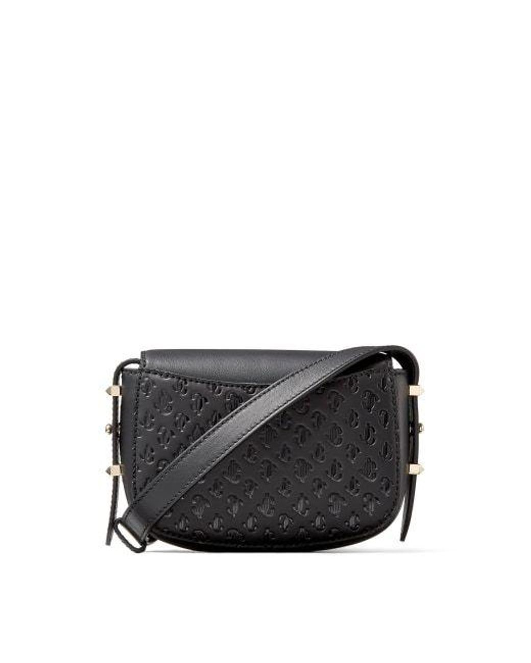 Jimmy Choo Black Logo Small Crossbody Bag
