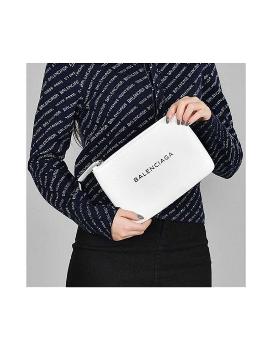 Balenciaga White Everyday M Handbag