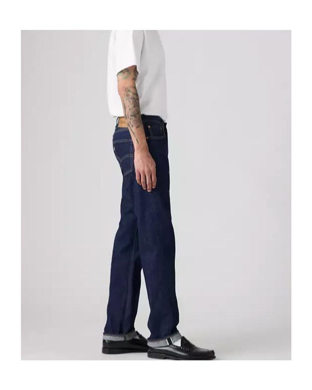 Levi's Blue 501 Straight-Leg Jeans for men
