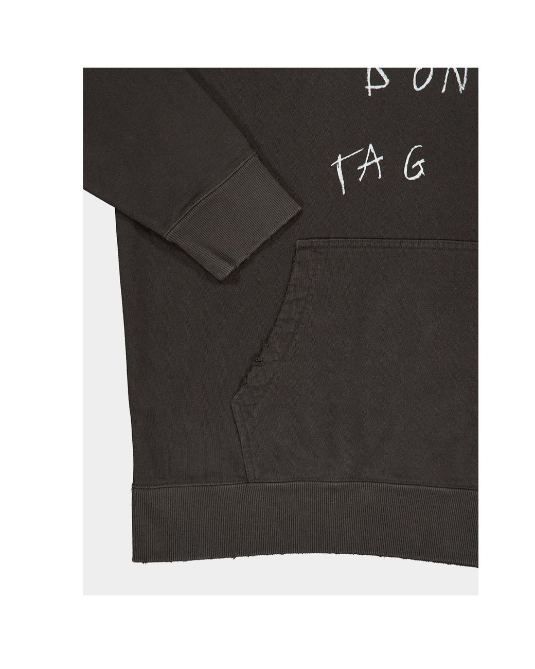 Maison Mihara Yasuhiro Black Don'T Tag Me. Printed Hoodie for men