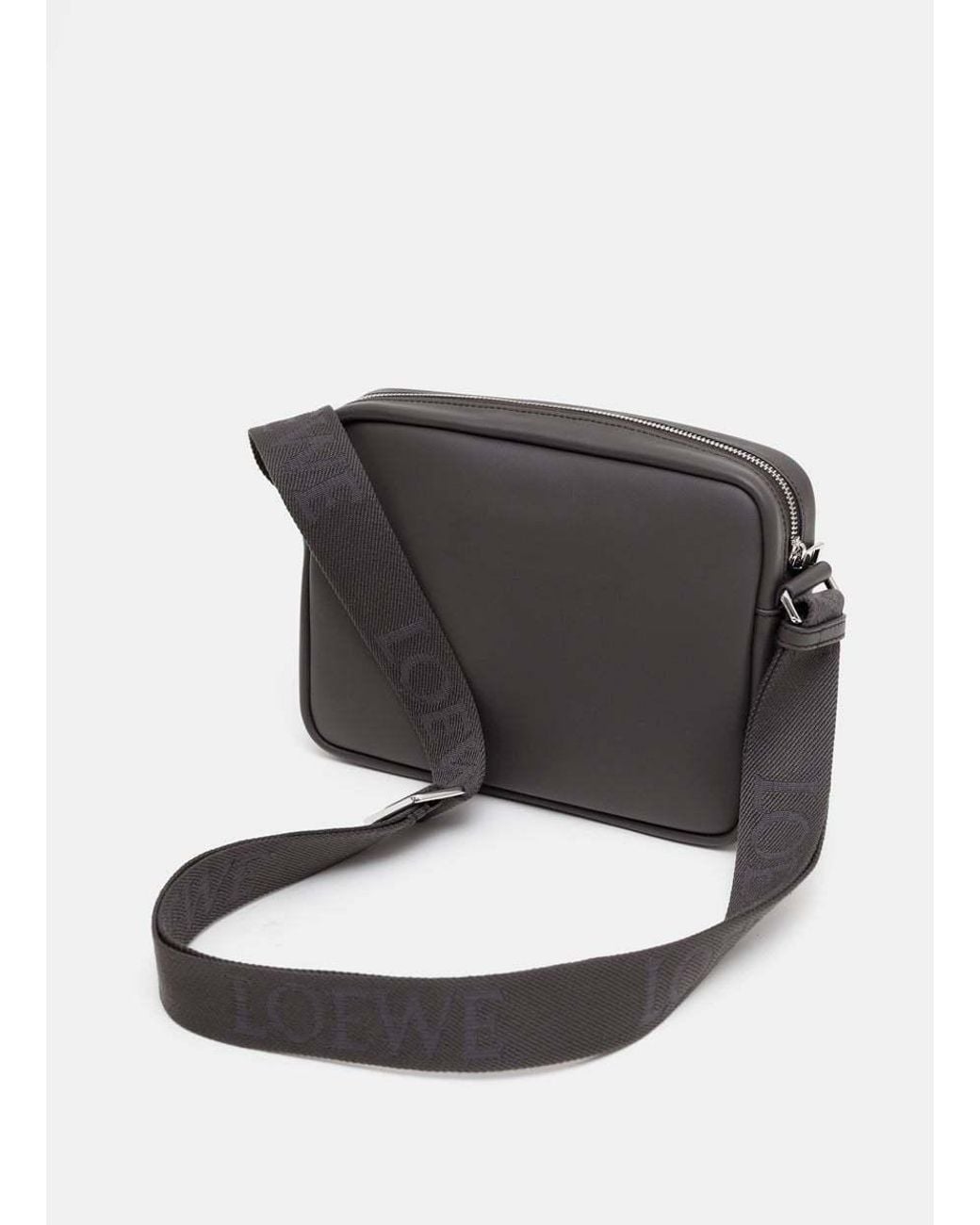 Loewe Black Logo-Plaque Shoulder Bag for men
