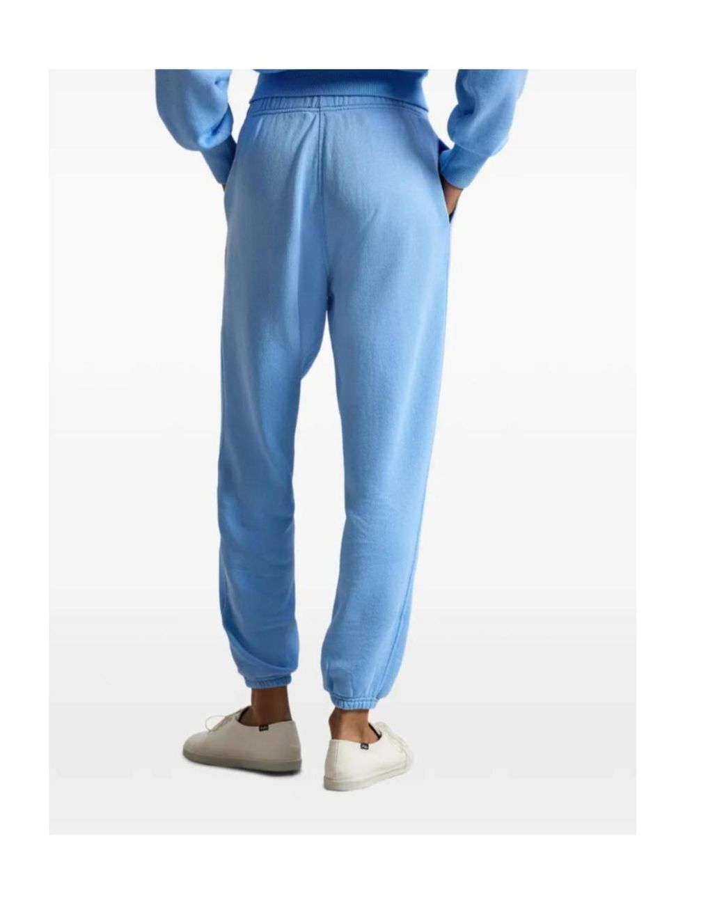Ralph Lauren Blue Polo Logo-Embroidered Drawstring Pants