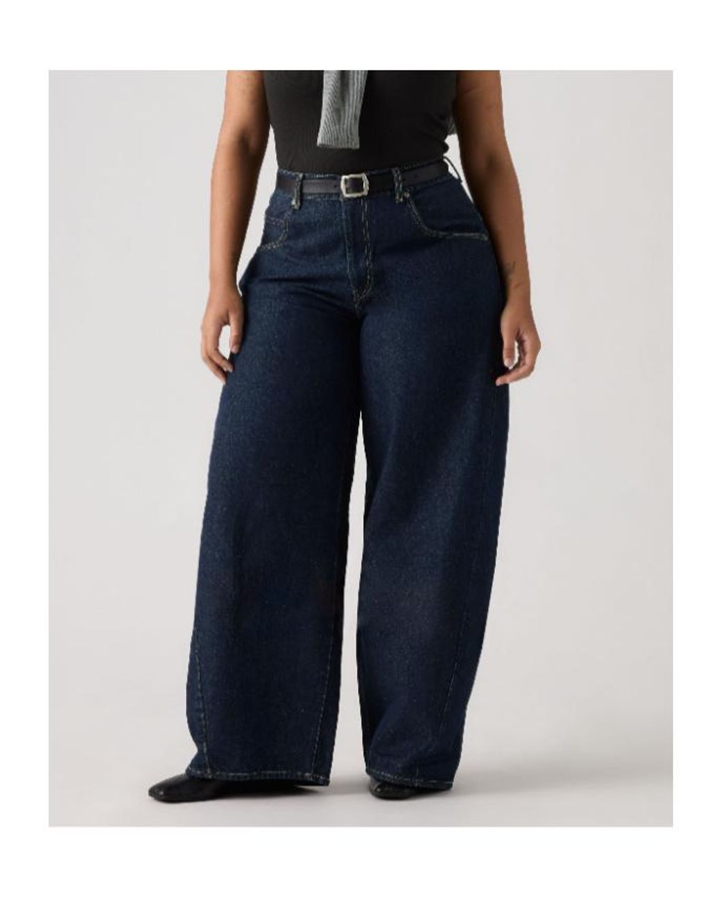 Levi's Blue Super Baggy Barrel Jeans