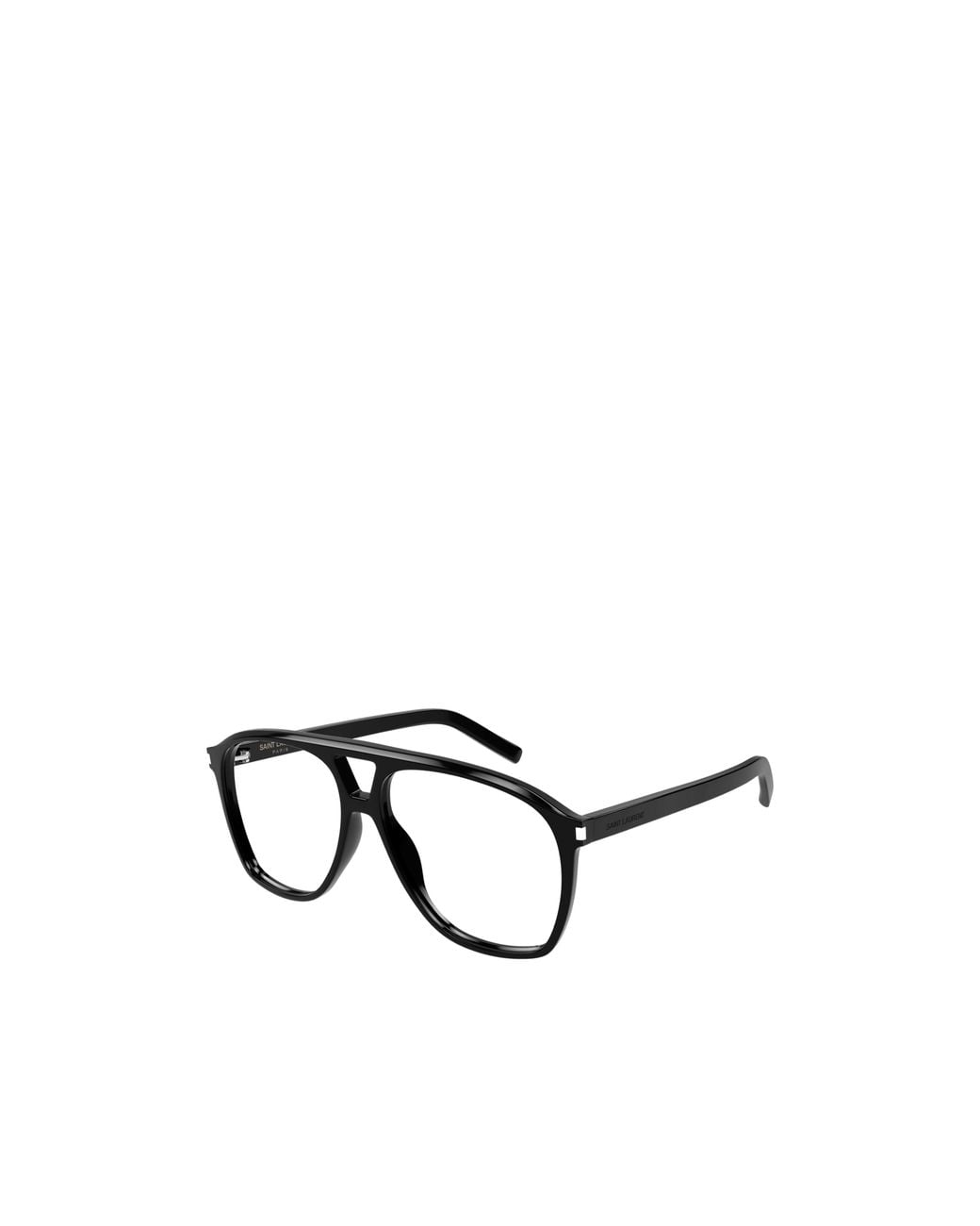 Saint Laurent White Eyewear Pilot Frame Glasses