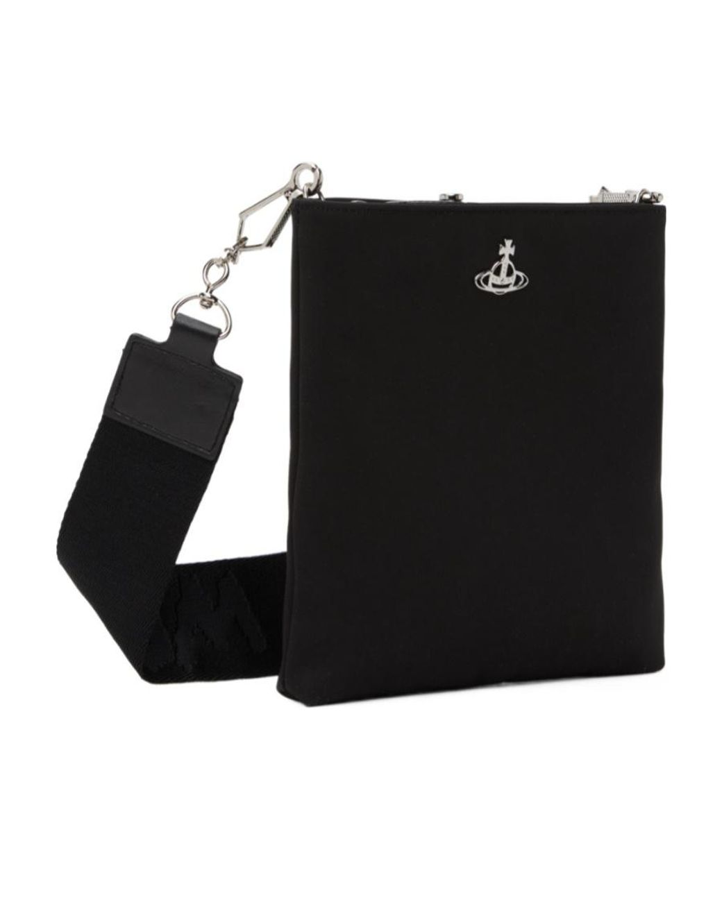 Vivienne Westwood Black Squire Square Cross-Body Bag for men
