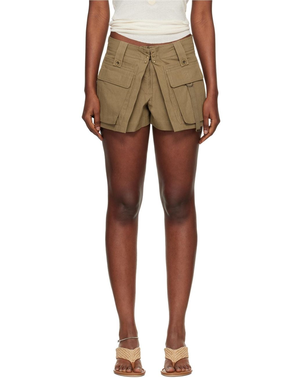 Isabel Marant Natural Barta Shorts