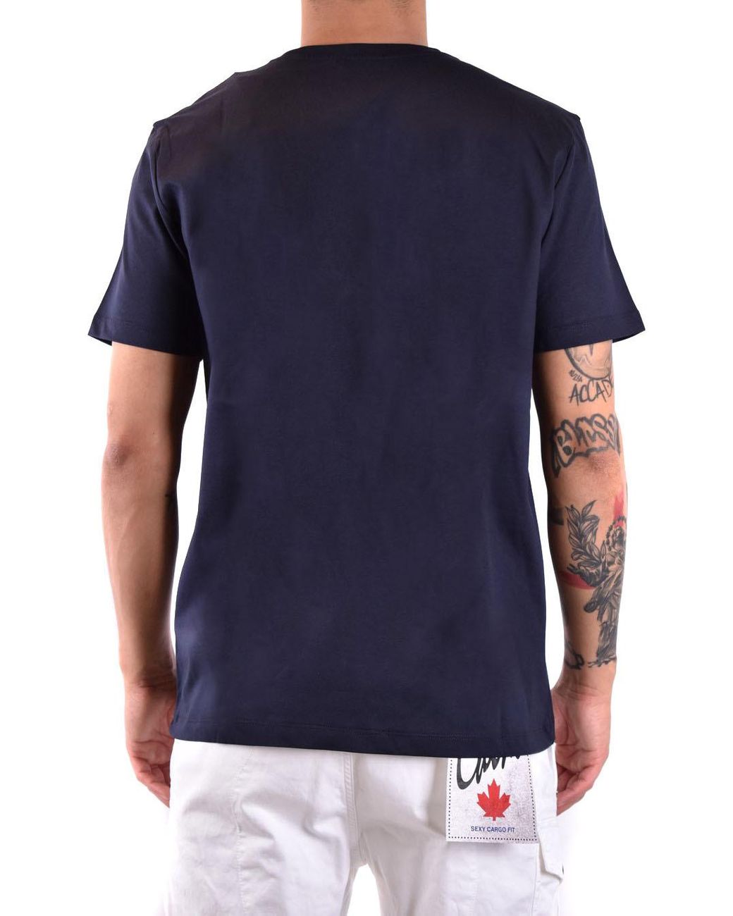 Dondup Blue Crew Neck T-Shirt for men