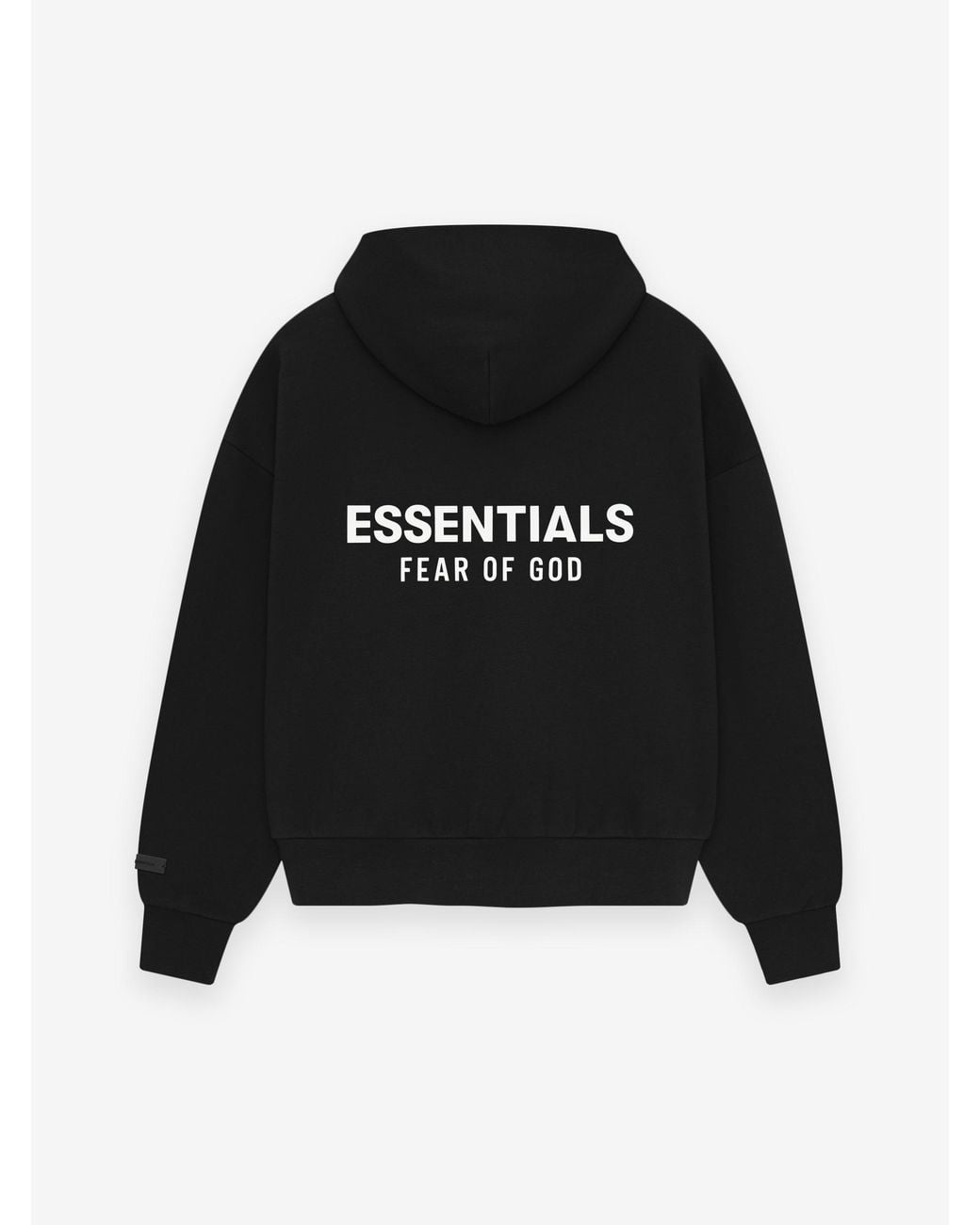 Fear Of God Black Long-Sleeved Hoodie for men
