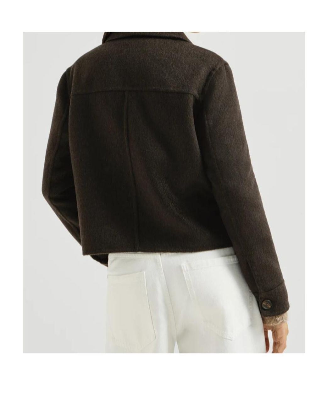 Brunello Cucinelli Black Hand-Crafted Outerwear Jacket