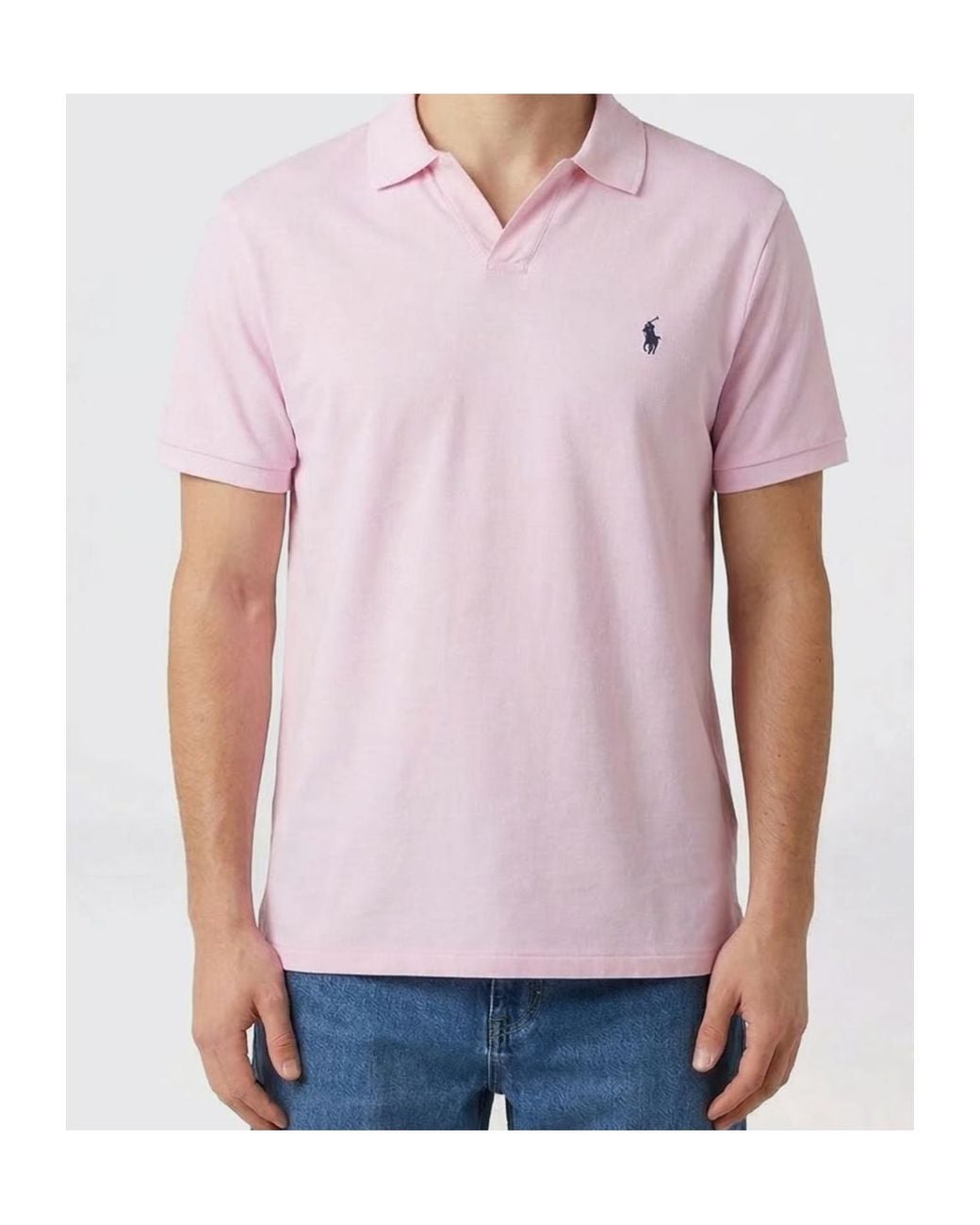 Polo Ralph Lauren Pink Johnny Short Sleeve Polo Shirt for men