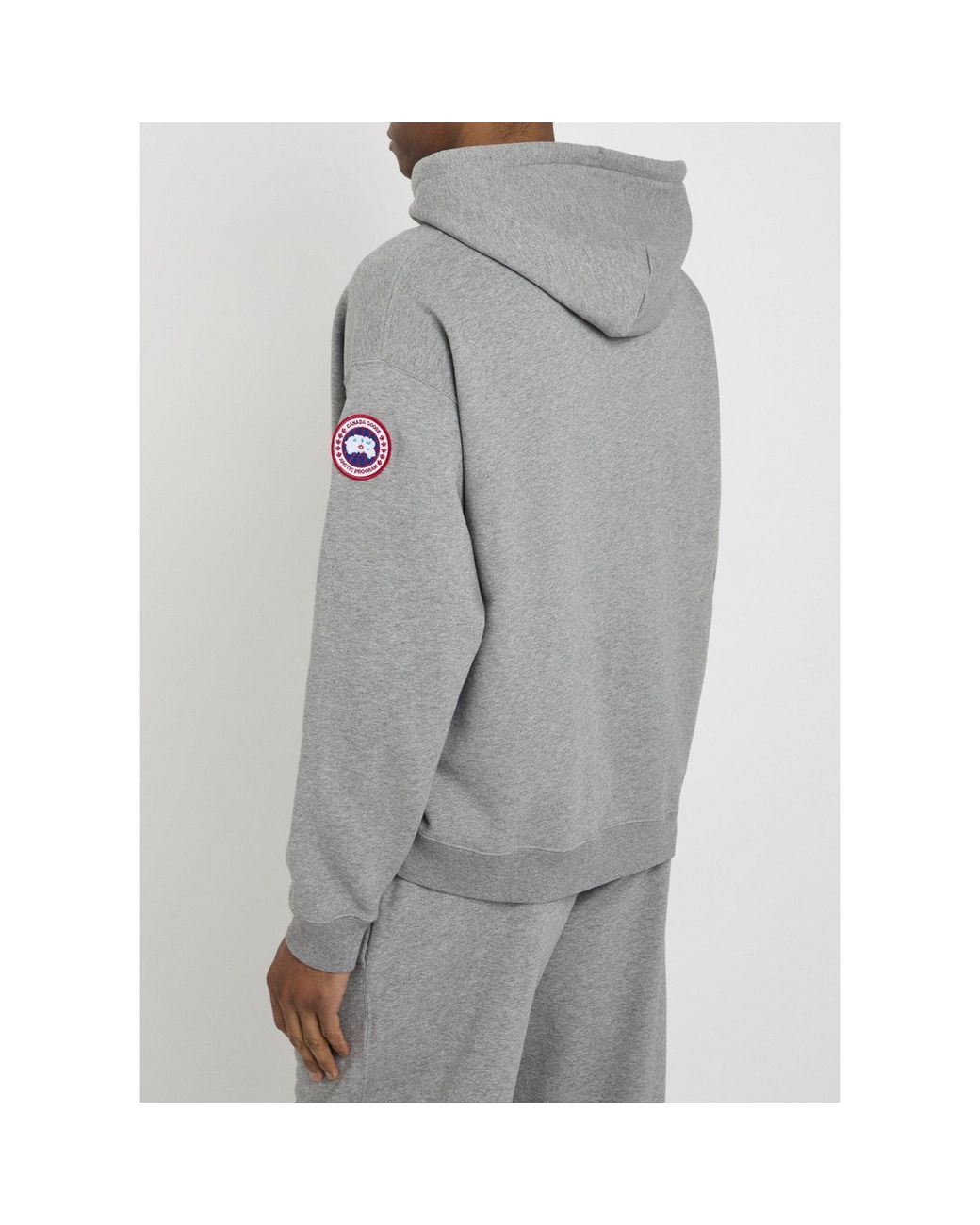 Canada Goose Gray Versatile Hooded Sweatshirt for men