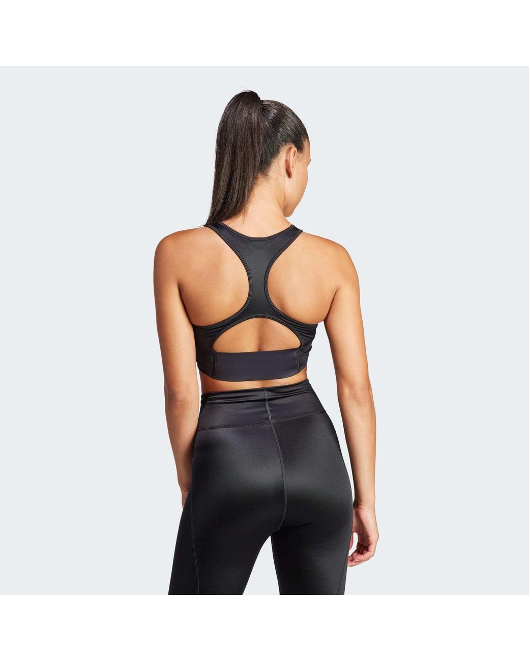 Adidas By Stella McCartney Black Truepurpose Training Crop Top