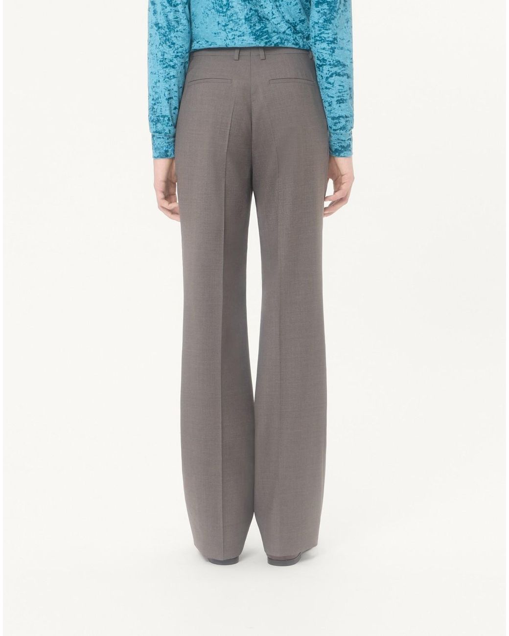 Valentino Gray Casual Trousers With Belt Loops for men