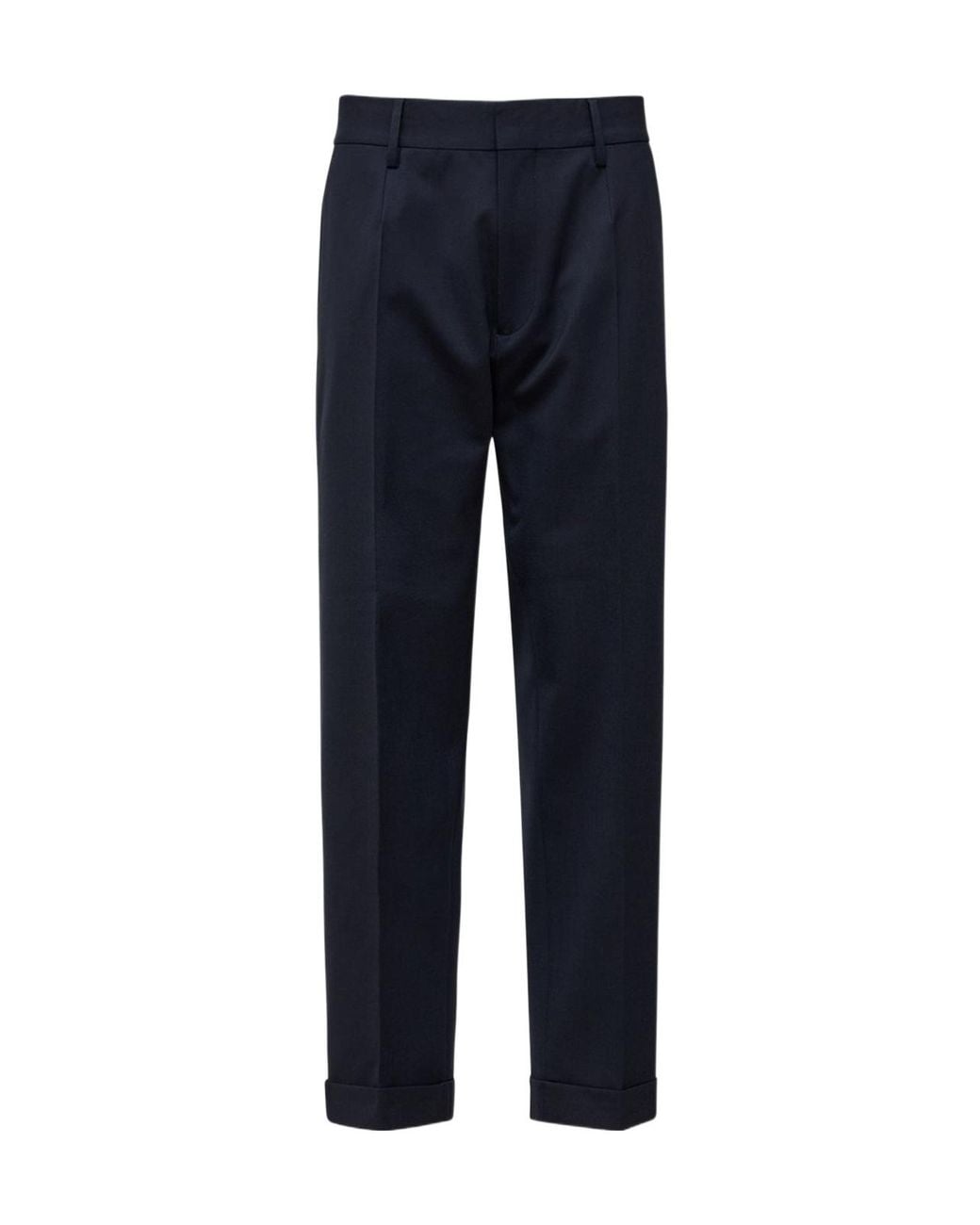 DSquared² Blue Pleated Tailored Trousers for men