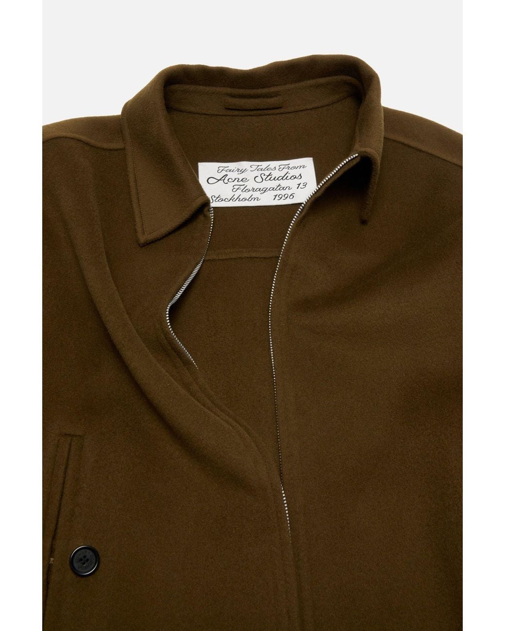 Acne Brown Zip-Up Long Sleeved Jacket for men
