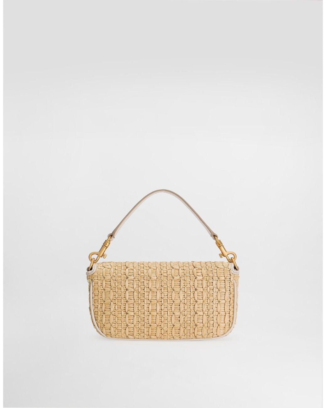 Dolce & Gabbana Metallic Crochet Shoulder Bag
