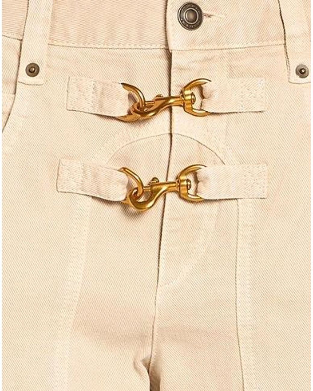 Isabel Marant Natural Straight-Leg Jeans