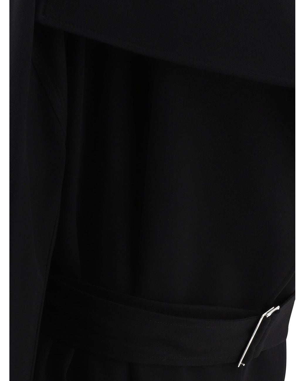 Totême Black Totême Flowing Twill Trench Coat