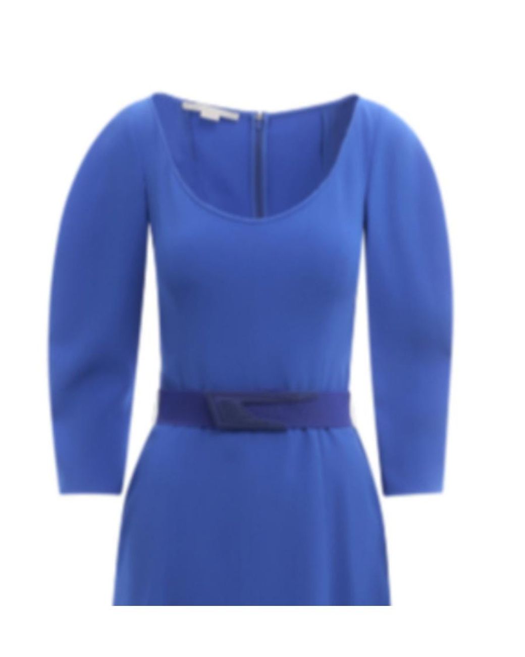 Stella McCartney Blue Belt Flared Mini Dress
