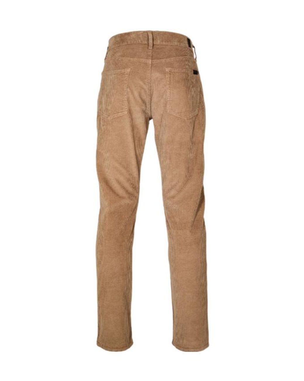 7 For All Mankind Natural Corduroy Straight Leg Trousers for men