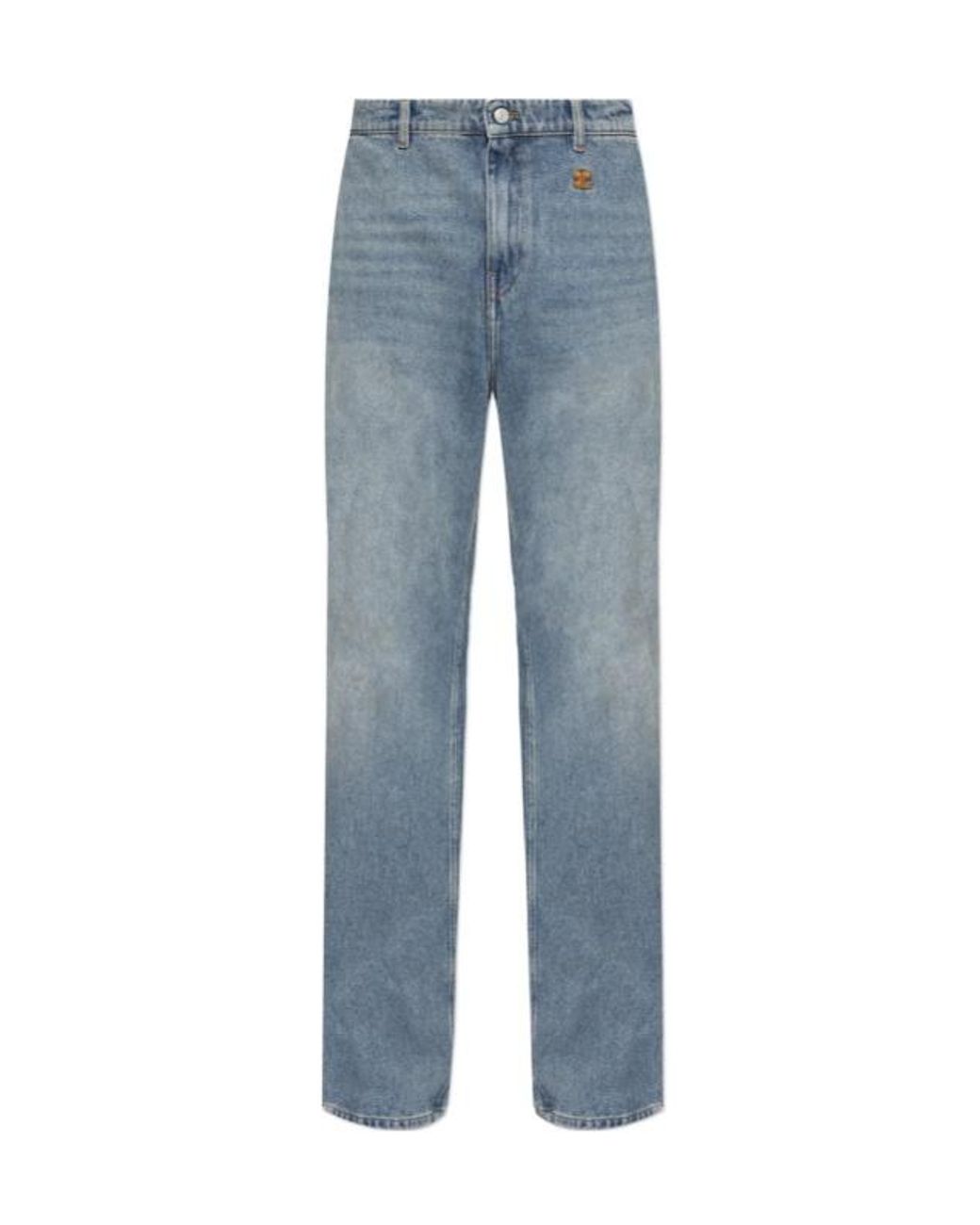 Courreges Blue Wide-Leg Jeans for men