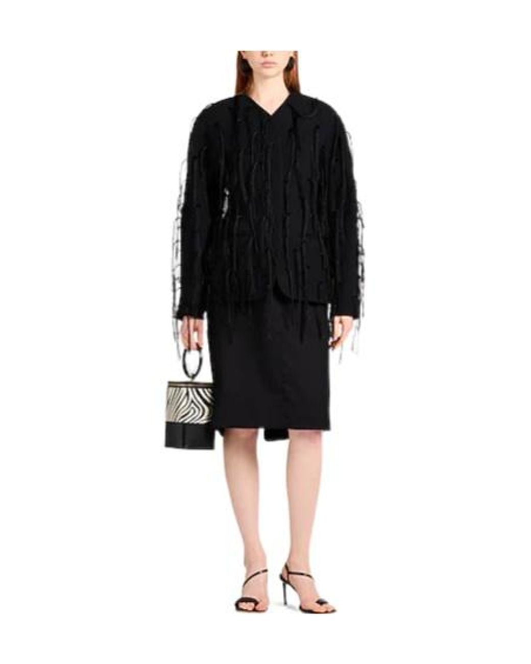 Jacquemus Black Minimalist V-Neck Jacket