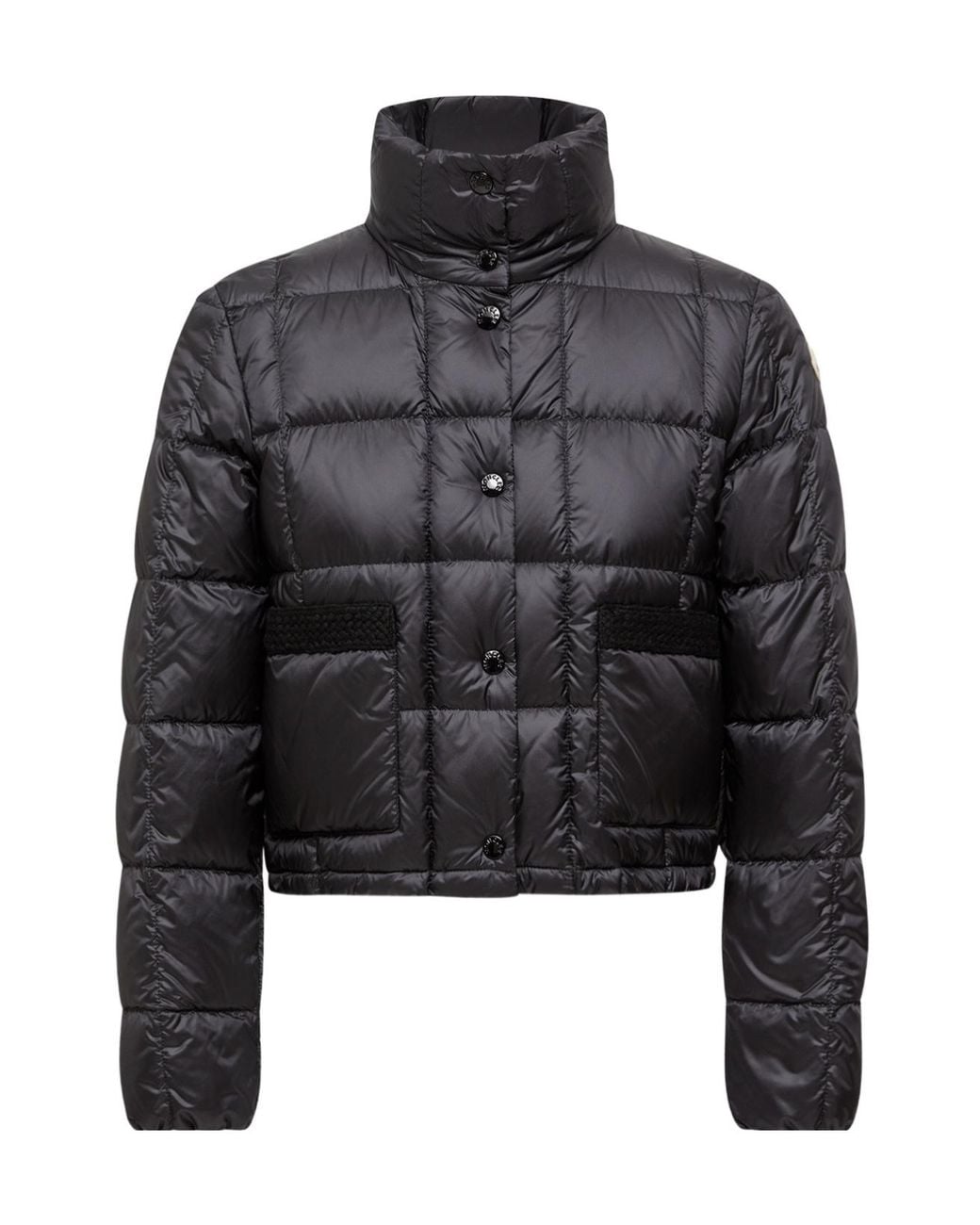 Moncler Black Jarcieu Quilted Cropped Jacket