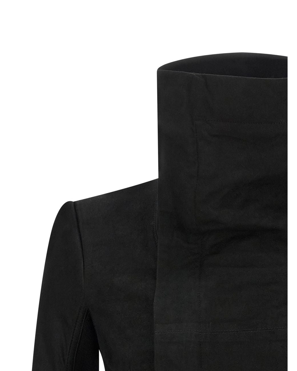 Rick Owens Black Long-Sleeved Jacket