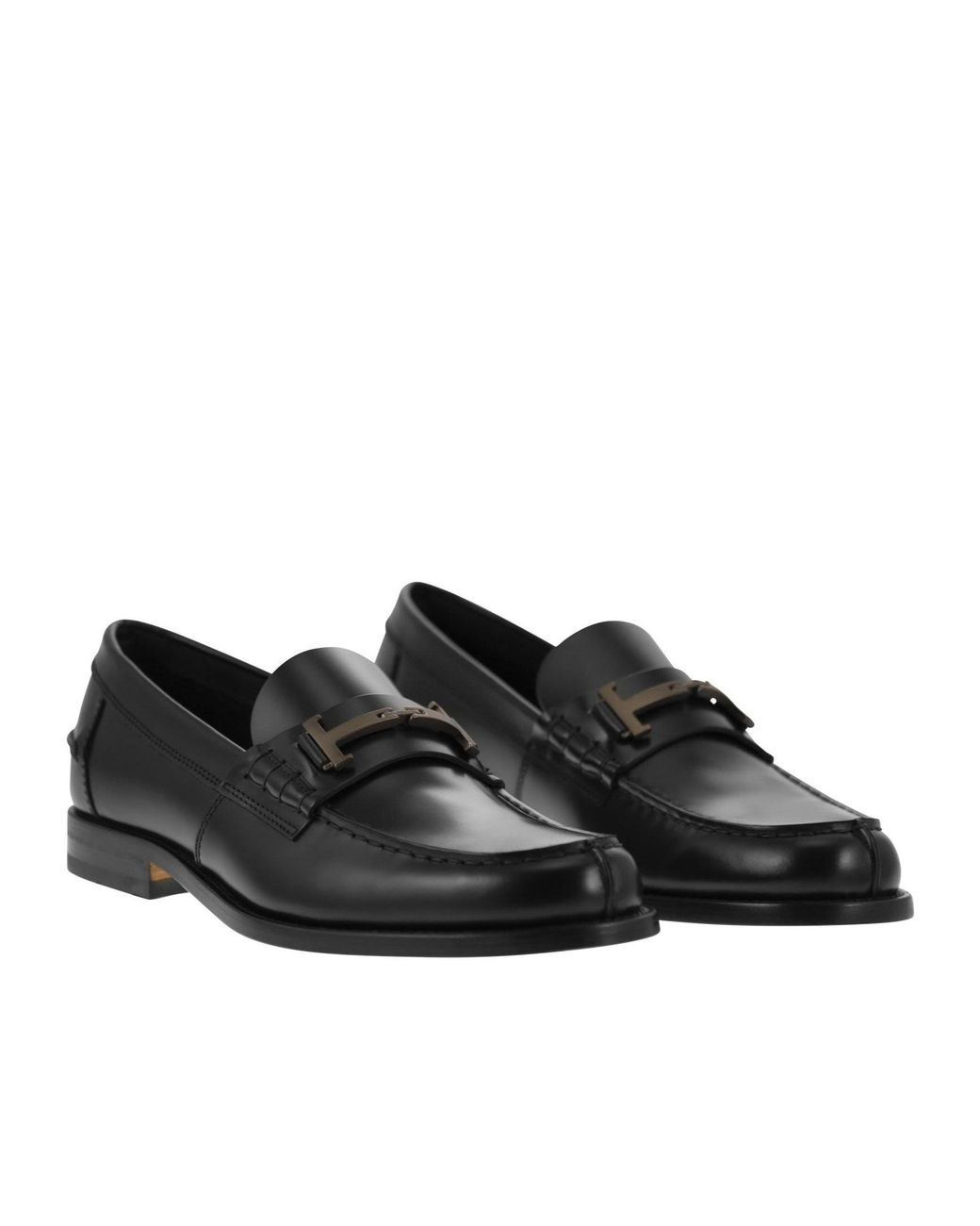 Tod's Black Double T Slip-On Loafers for men