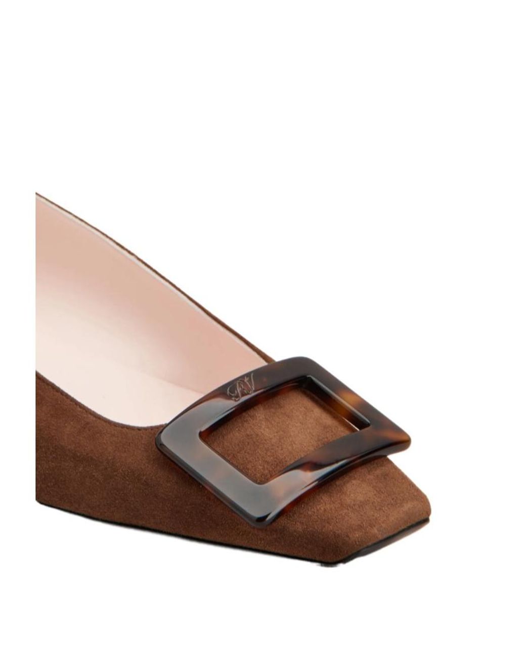 Roger Vivier Brown Belle Vivier Ballerinas
