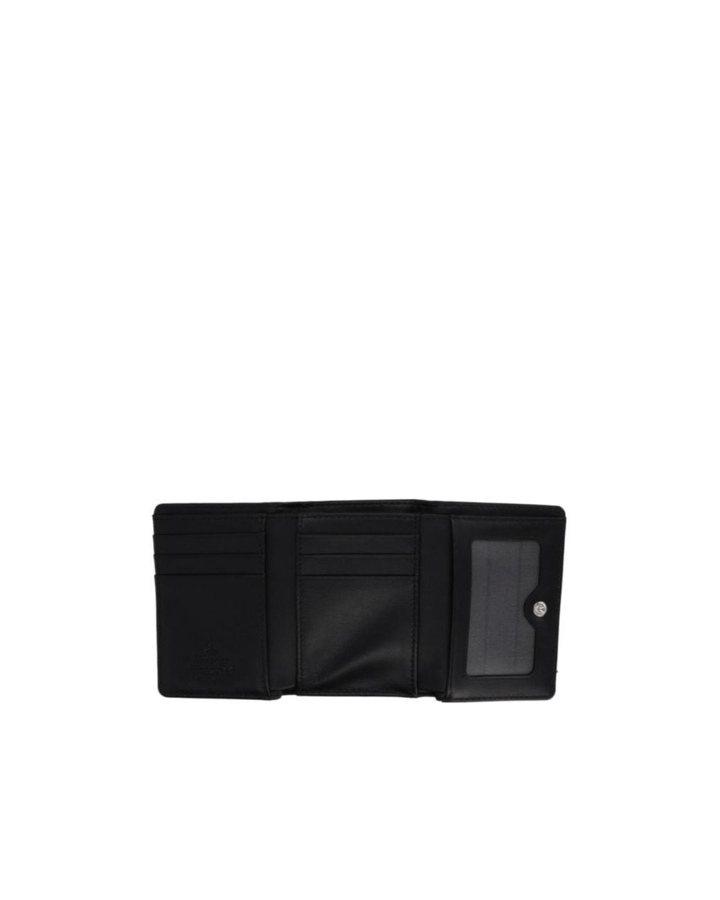 Vivienne Westwood Black Textured Fold Wallet