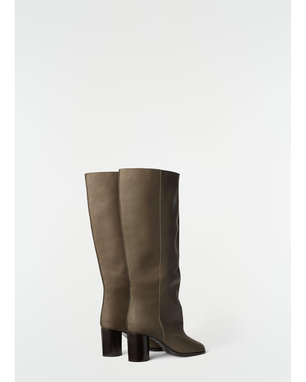 Lemaire Green High Heel Knee-High Boots