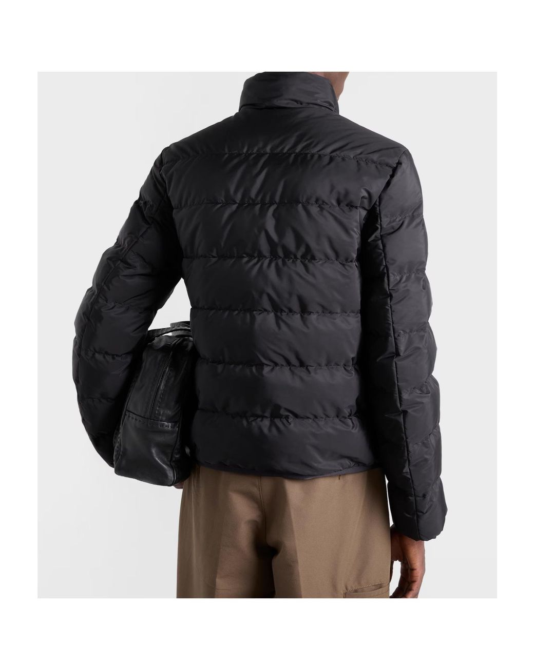 Prada Blue Re-Nylon Puffer Jacket for men
