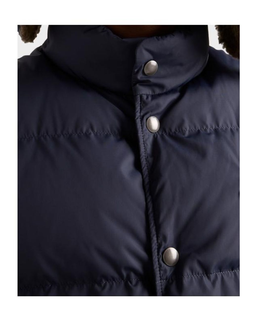 Prada Blue High-Neck Padded Gilet for men