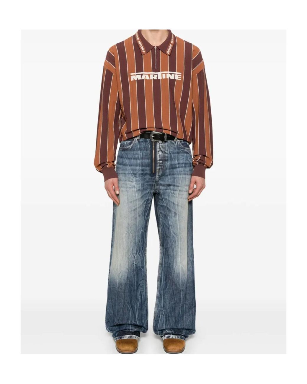 Martine Rose Blue Wide-Leg Jeans for men