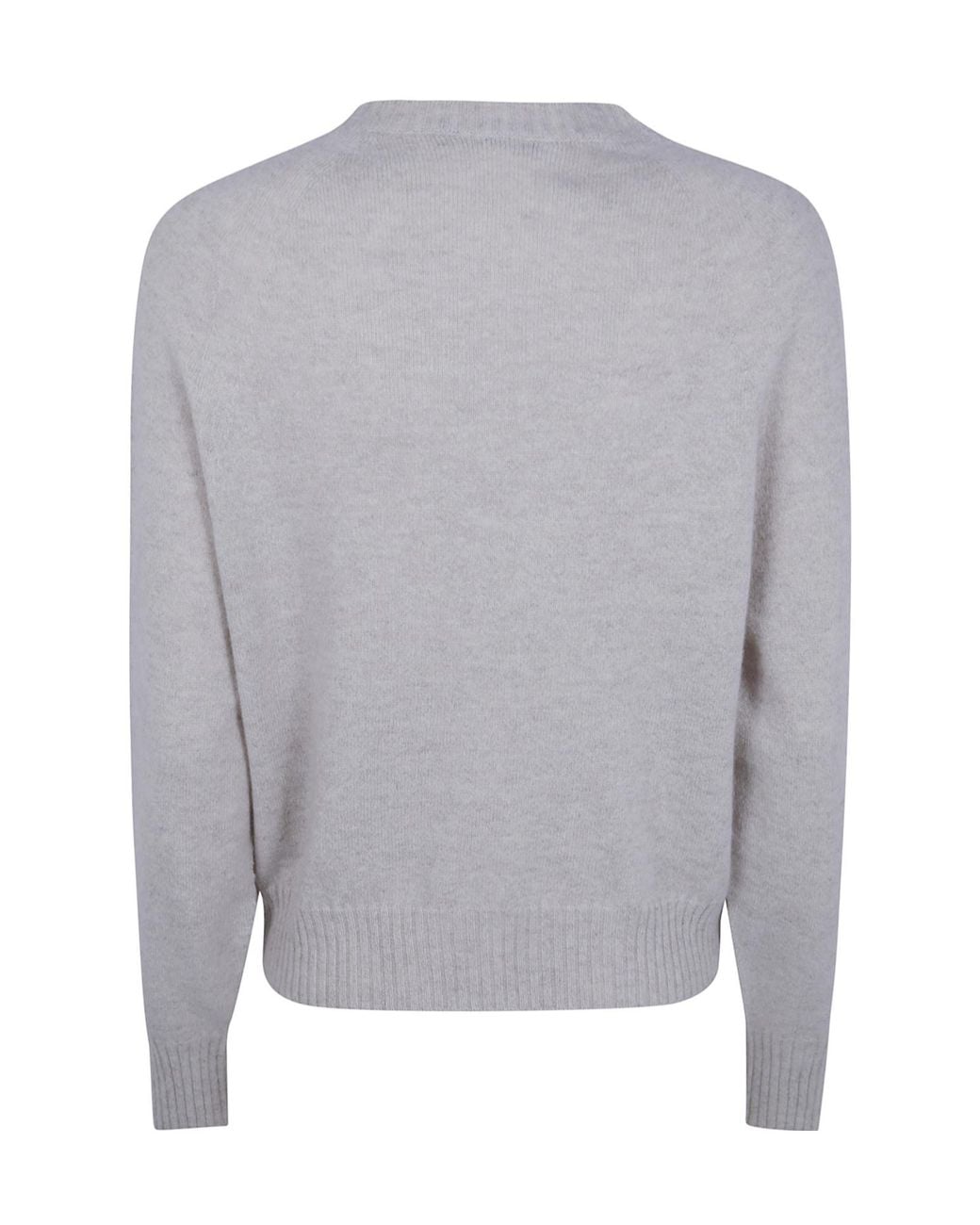 D.exterior Gray Cashmere Crew Neck Sweater