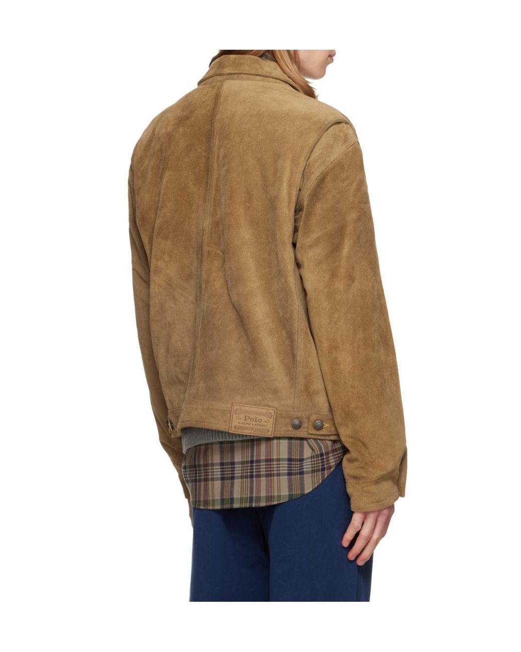Polo Ralph Lauren Green Leather Jacket for men