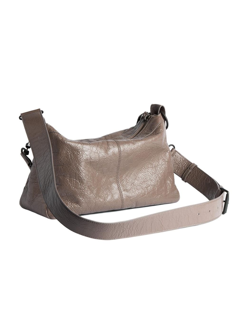 Balenciaga Brown Le City Moto Small Shoulder Bag for men
