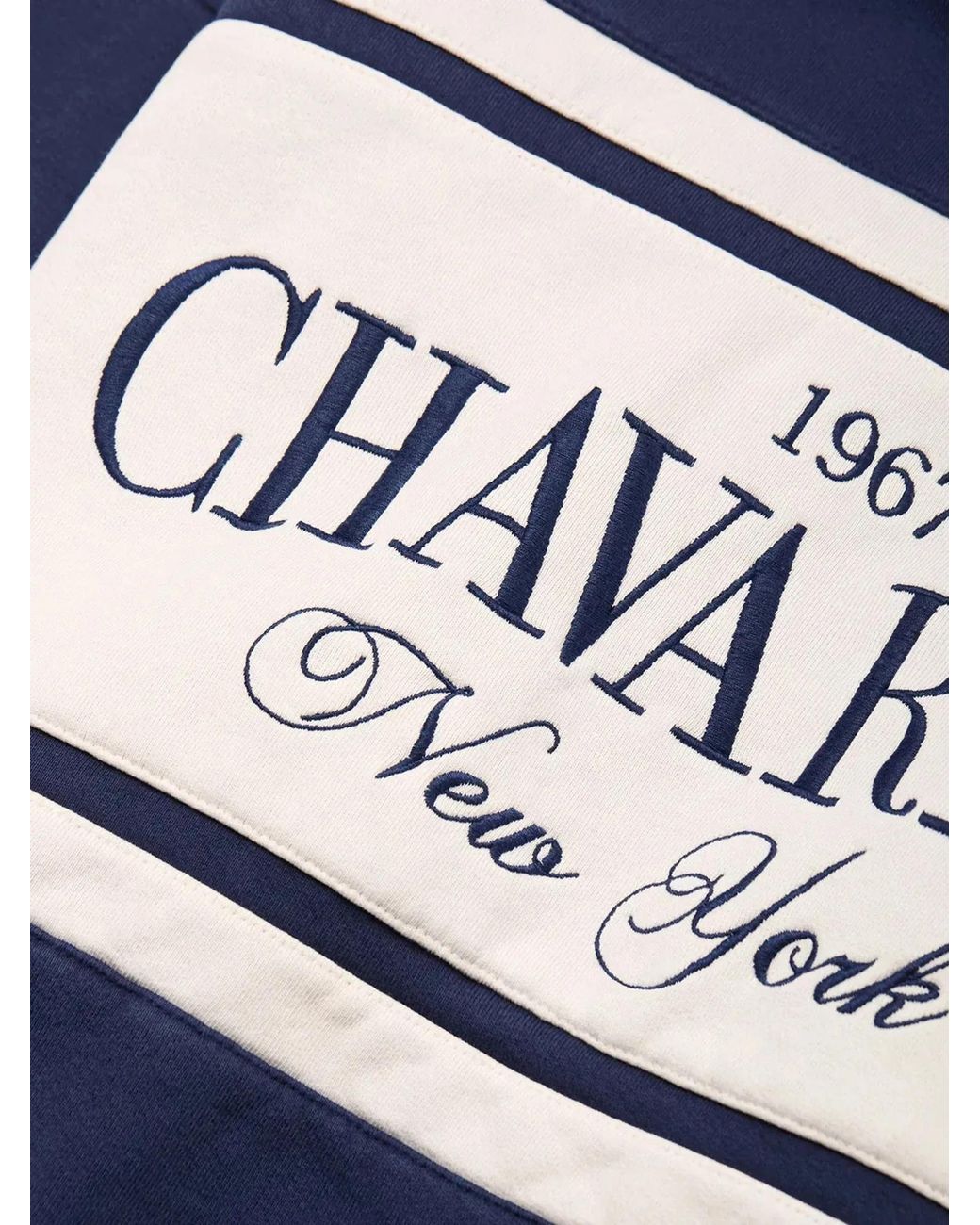 Willy Chavarria Blue Gilroy Stripe Oversized Hoodie for men