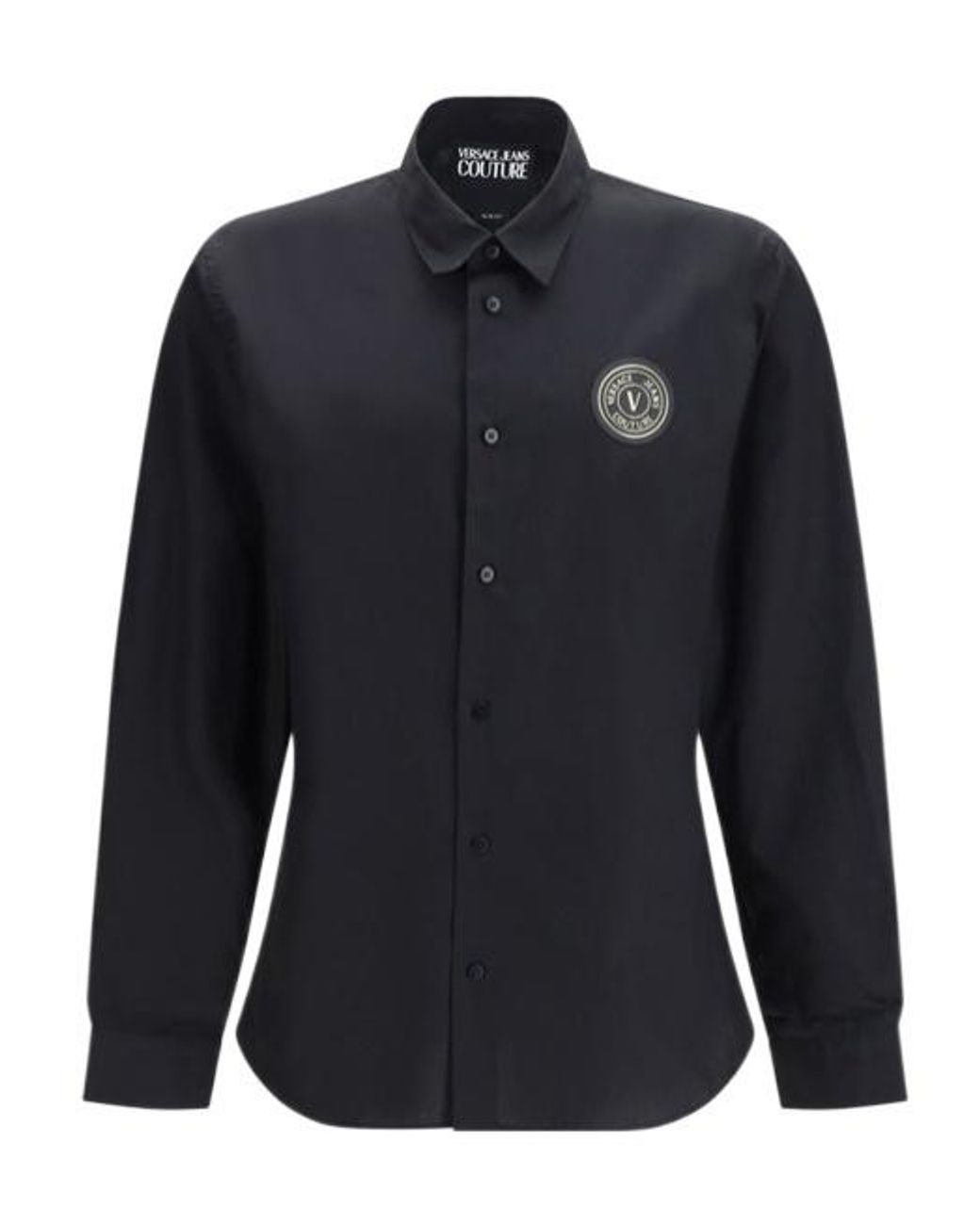Versace Blue Jeans Couture Emblem Logo Patch Shirt for men