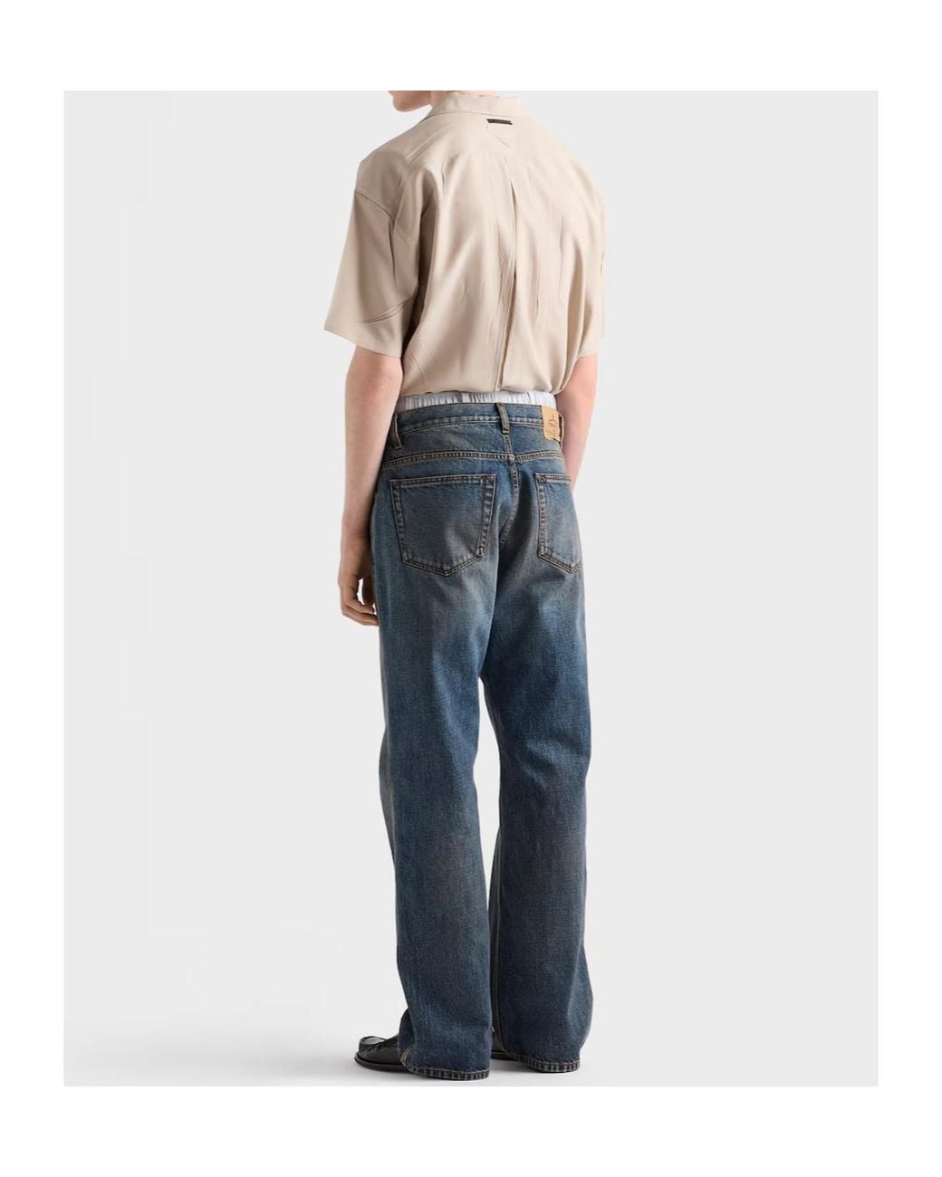 Prada Natural Short-Sleeved Shirt for men