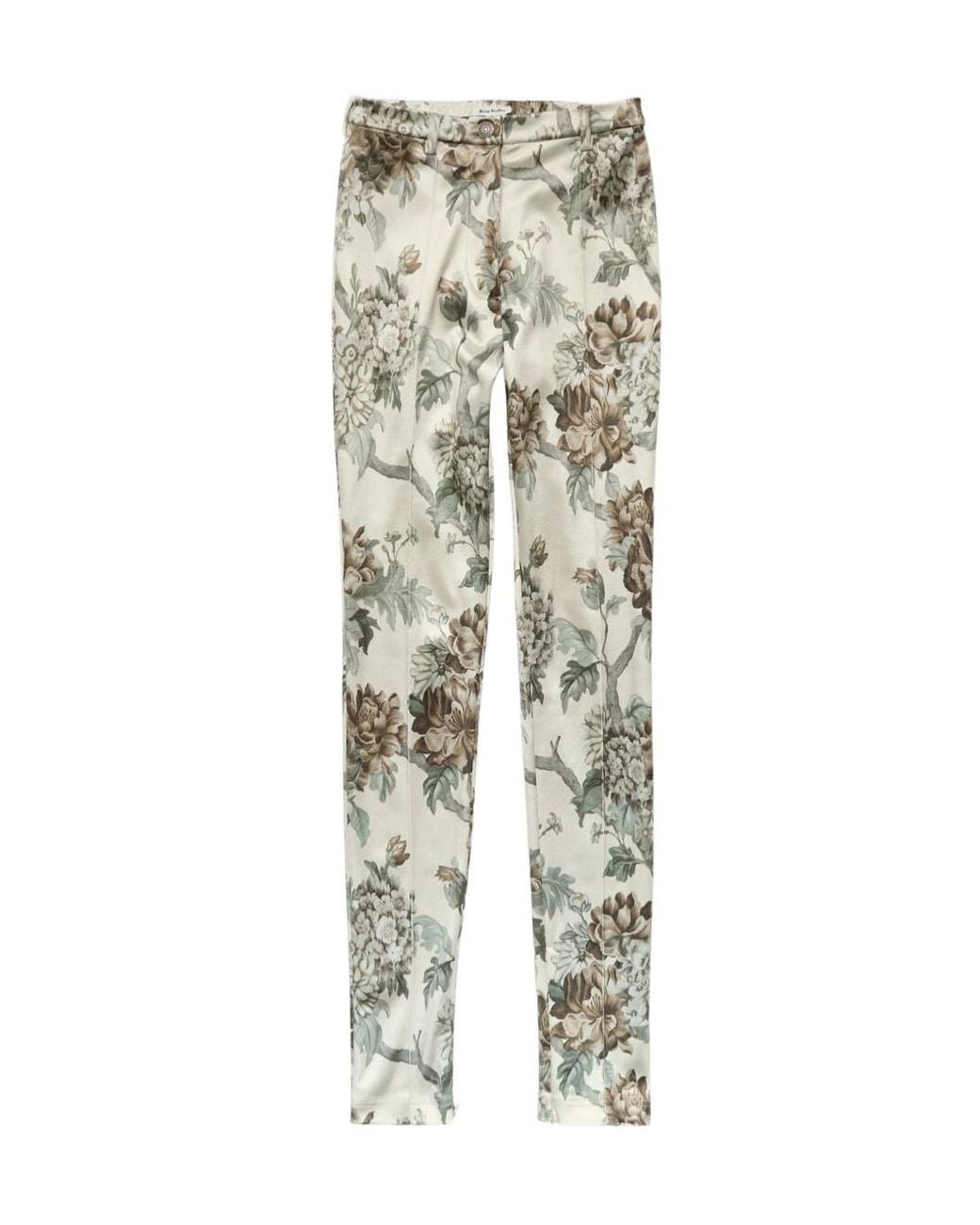 Acne Multicolor Fitted Printed Trousers
