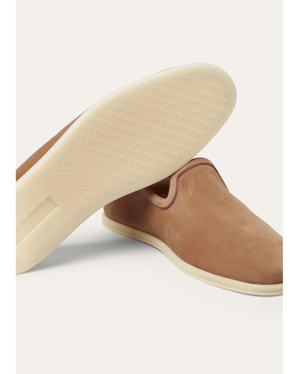 Loro Piana Brown Venice Pull-Tab Loafers for men