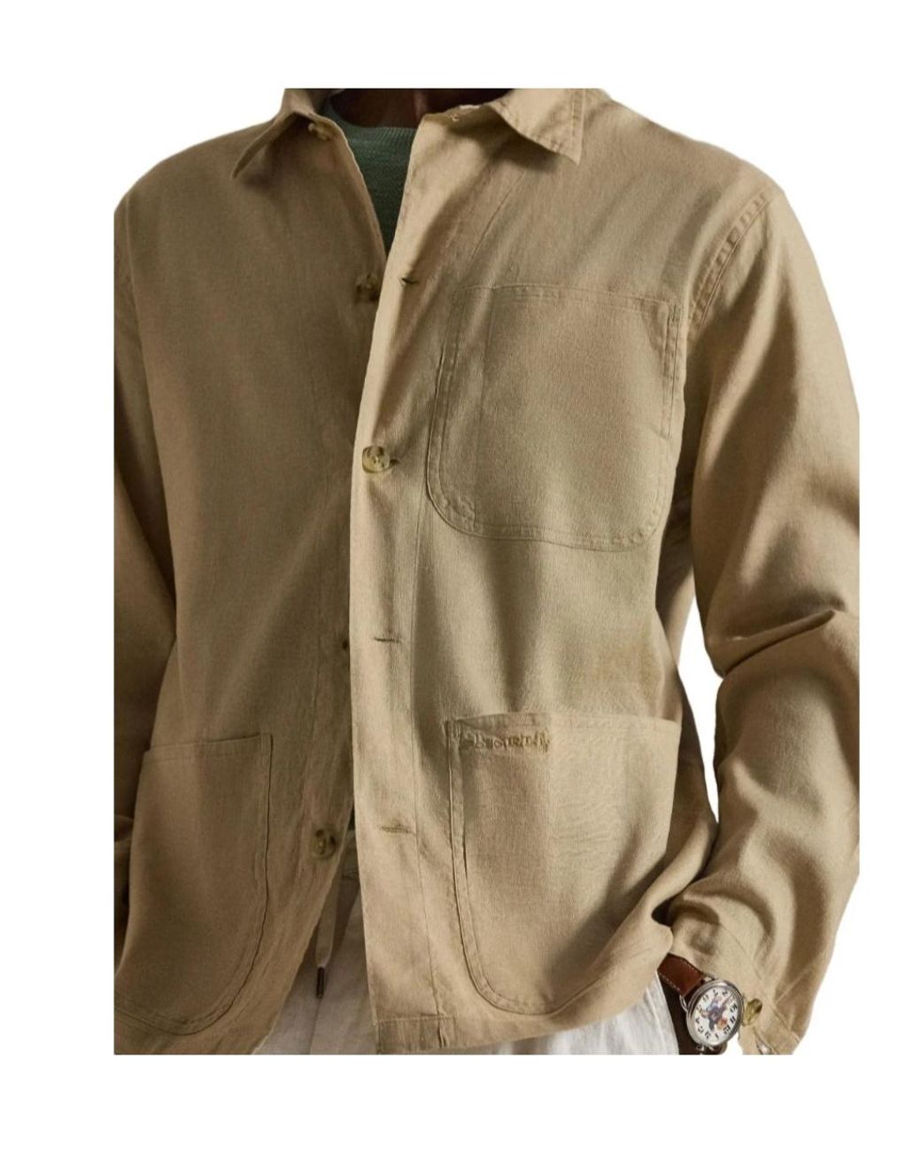 Polo Ralph Lauren Natural Long Sleeve Shirt for men