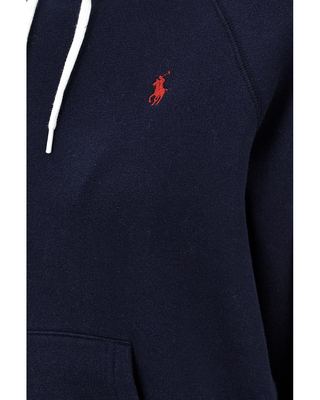 Polo Ralph Lauren Blue Logo Embroidered Drawstring Hoodie