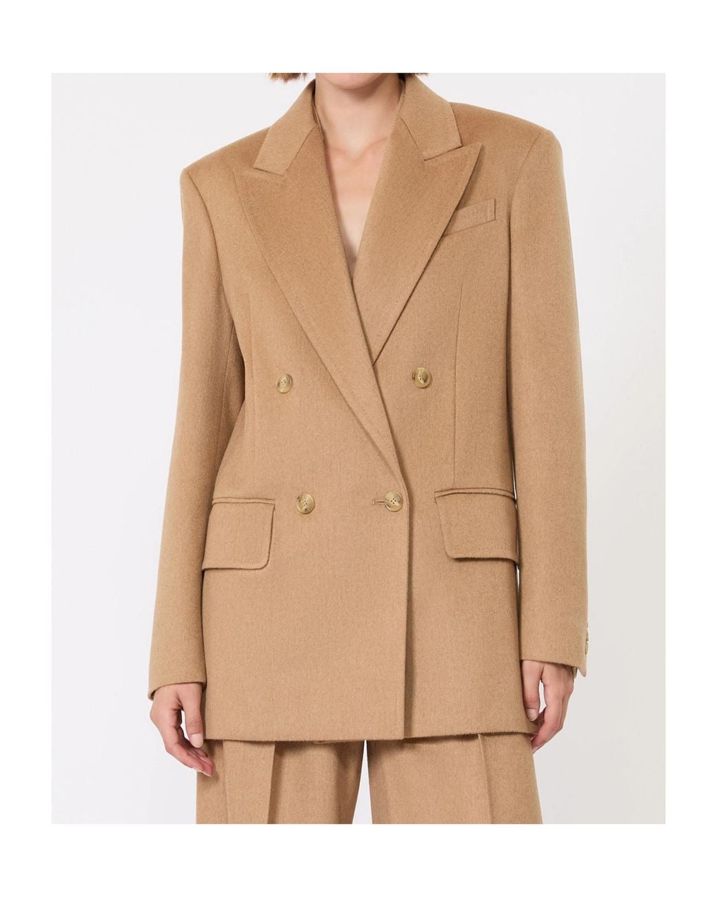 Max Mara Natural Olimpia Double-Breasted Blazer
